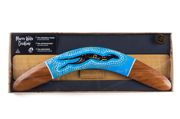 Animal/Dot Art Gift Boxed Boomerang w/ Stand