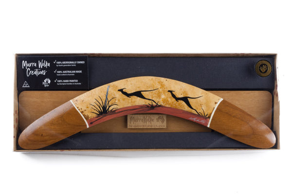 Landscape Art Gift Boxed Boomerang w/ Stand