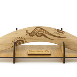 Fire Dreaming Art Gift Boxed Boomerang w/ Stand