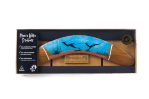 Landscape Art Gift Boxed Boomerang w/ Stand