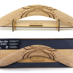 Fire Dreaming Art Gift Boxed Boomerang w/ Stand