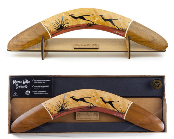 Landscape Art Gift Boxed Boomerang w/ Stand